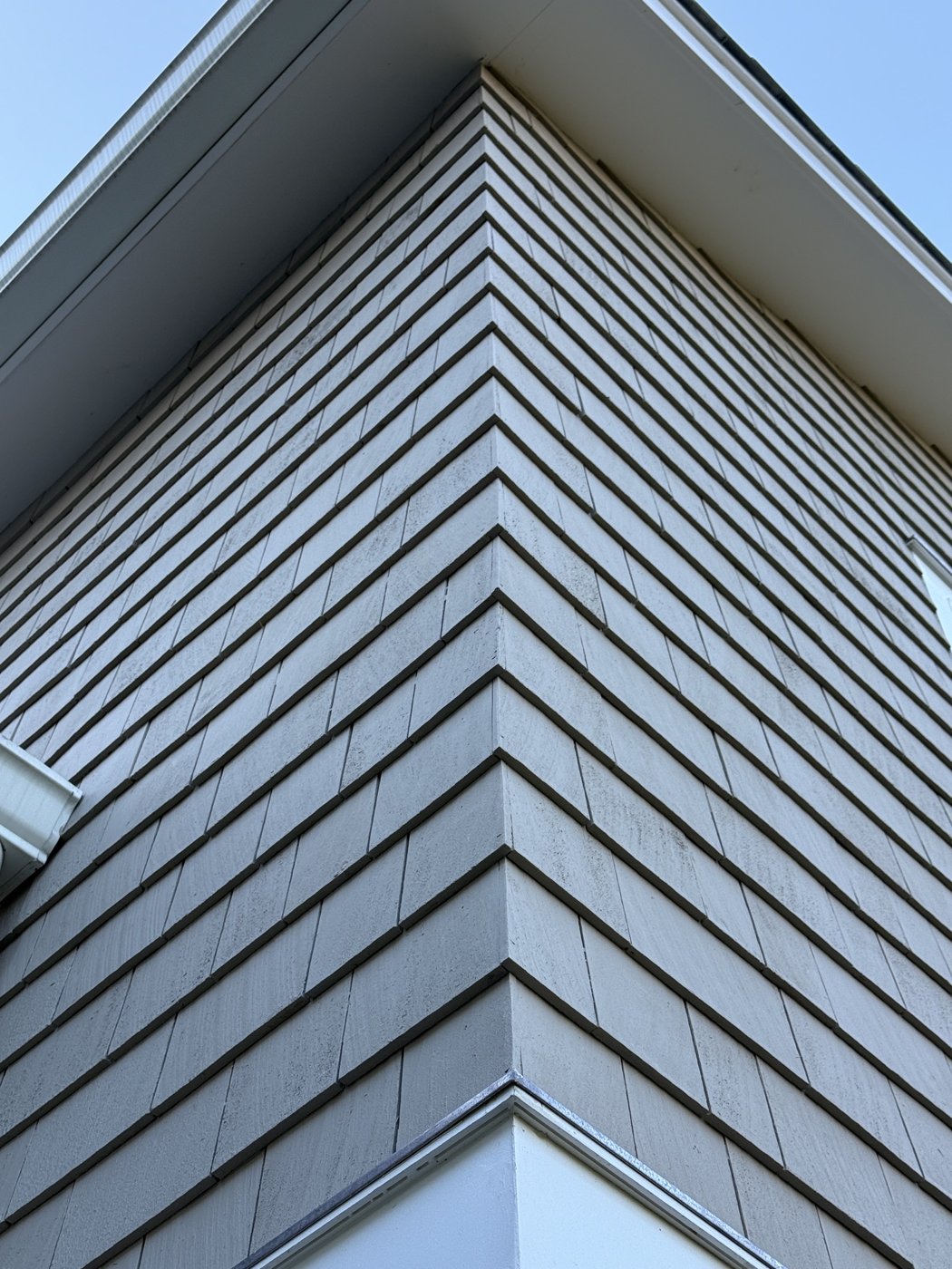 Siding and trim detail at an outside corner